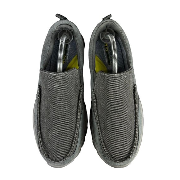 Skechers Palmero Matthis Charcoal Grey Slip On Casual Shoes Men's Sz 8.5-9.5 EE - Picture 7 of 9